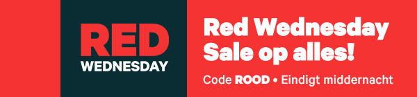 Het is Red Wednesday! Pak tot 30% korting op Lokaal, 15% op Travel en 10% op Producten met code ROOD