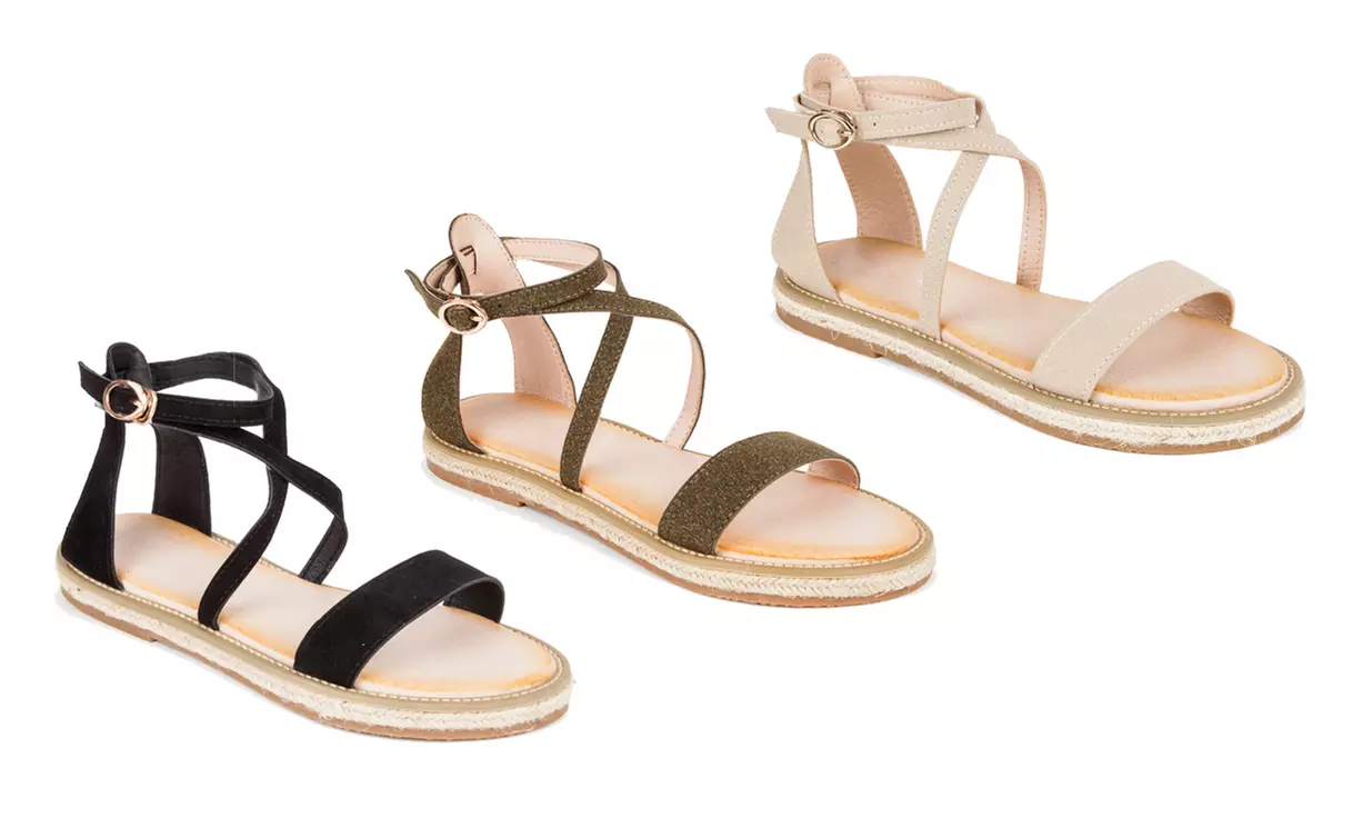 Haute Edition Women's Cross Strap Rome Sandals - Primary Image