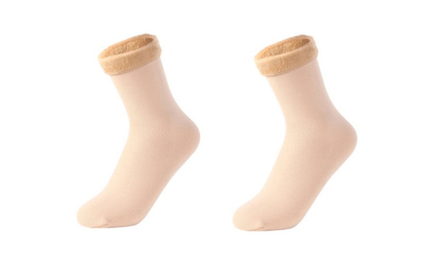 Image 5: Seamless Thermal Fleece Socks