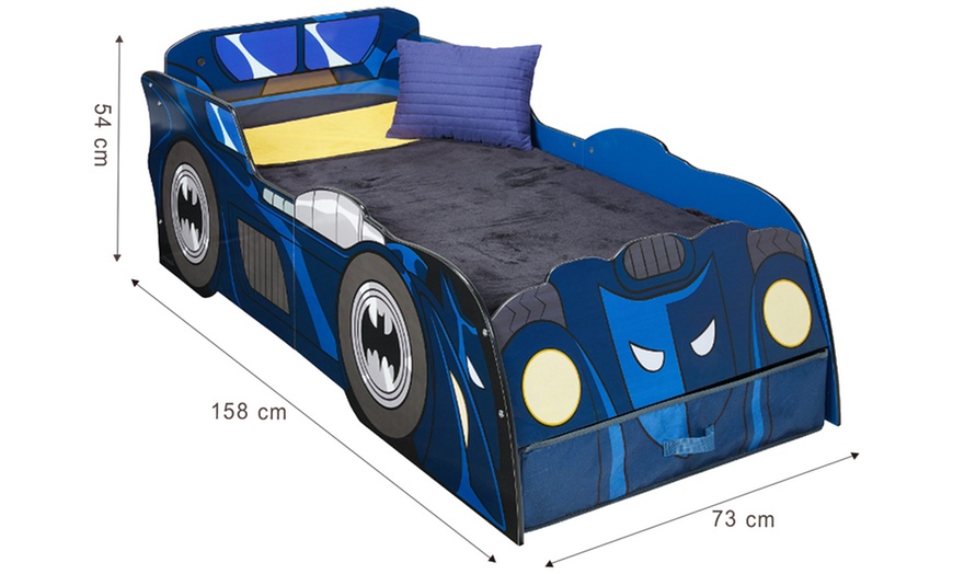 Image 9: Batman Batmobile Toddler Bed - Sleep Like a Superhero!