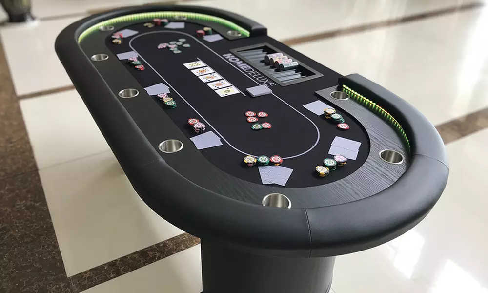 Home Deluxe LED-Pokertisch „Full house"