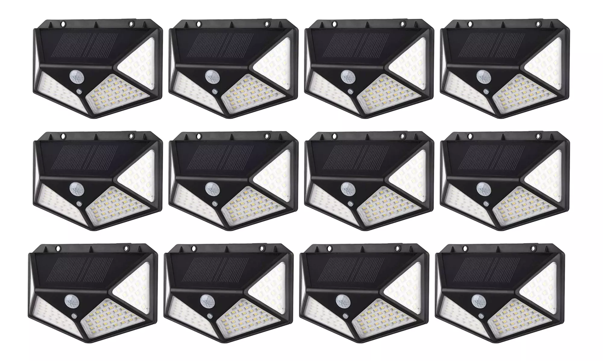 100 LED Solar Power PIR Motion Sensor Wall Lights Outdoor Garden Lamp Waterproof