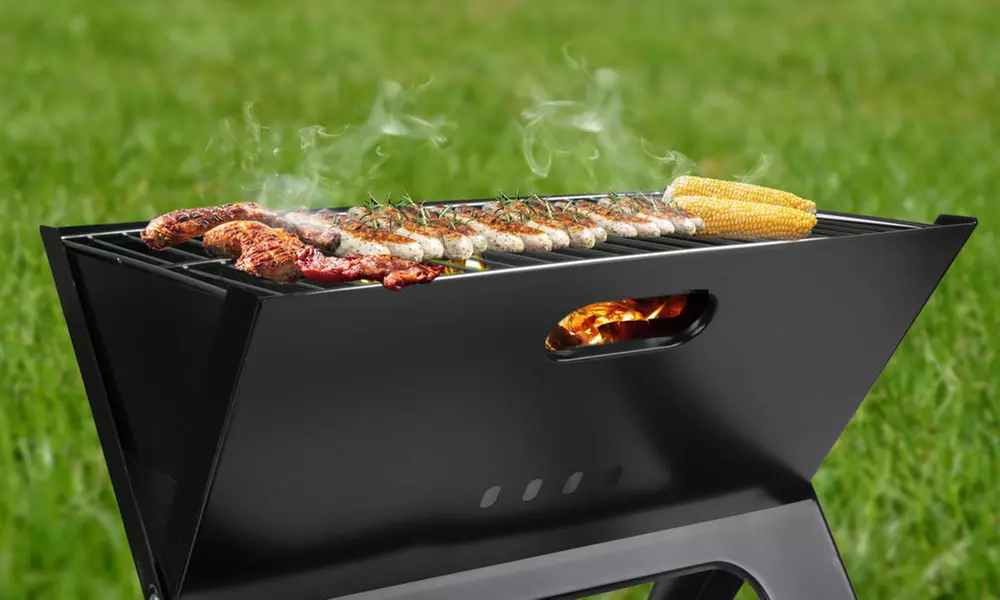 Foldable Portable BBQ Grill - Primary Image