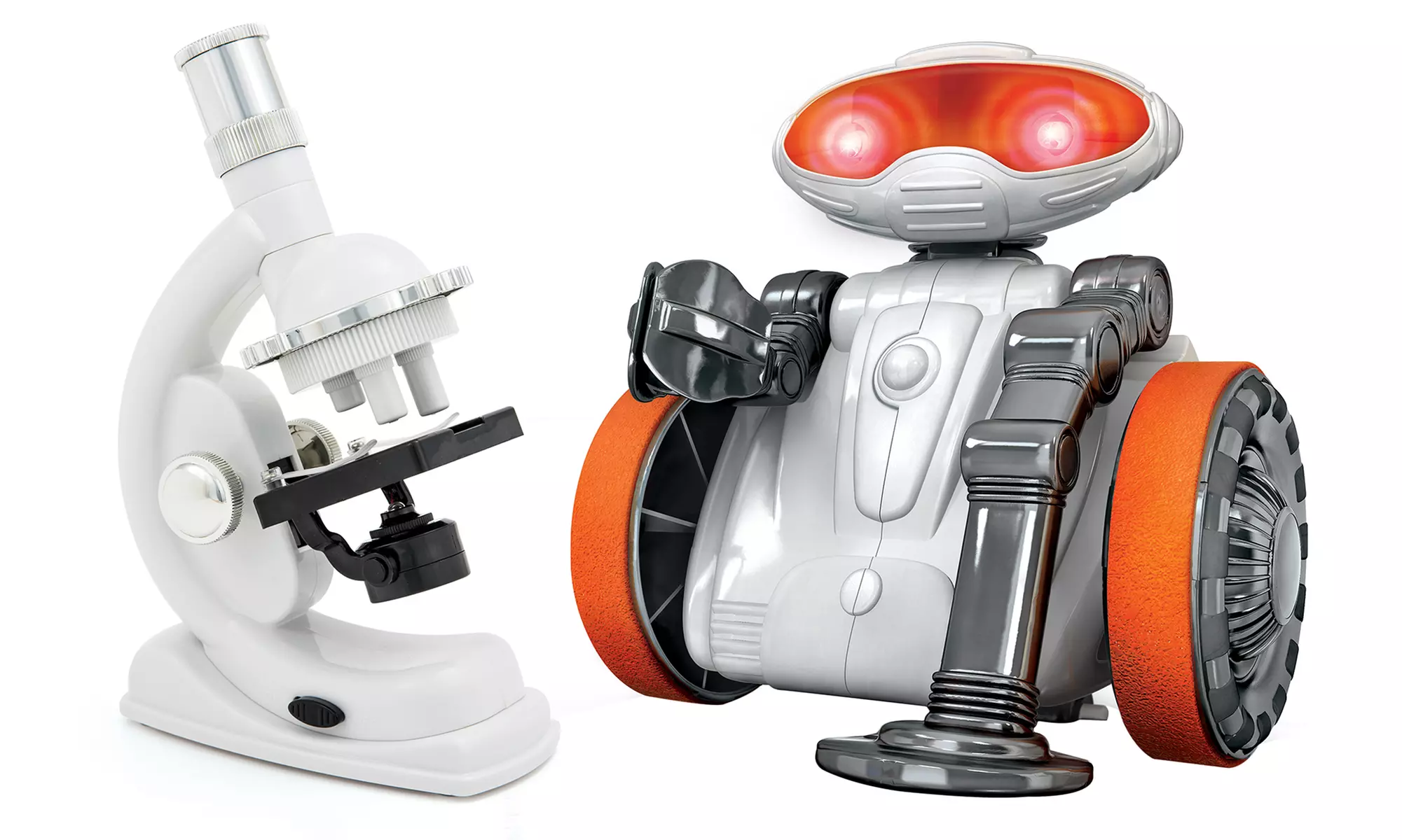 Clementoni Galileo Experimentier-Set: Mein Roboter oder Natur unter dem Mikroskop zur Wahl - Primary Image