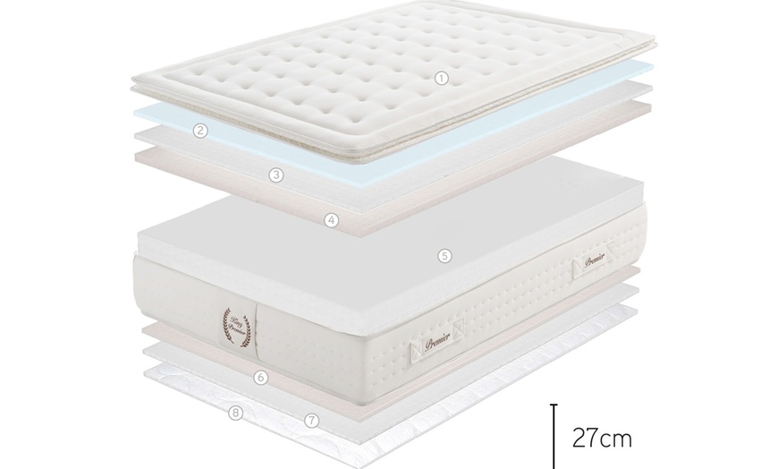 Image 7: Matelas avec surmatelas mousse à mémoire, soutien anti-stress 12 zones