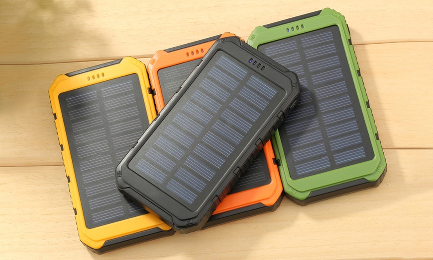 Image 1: Solar 10000mAh Powerbank