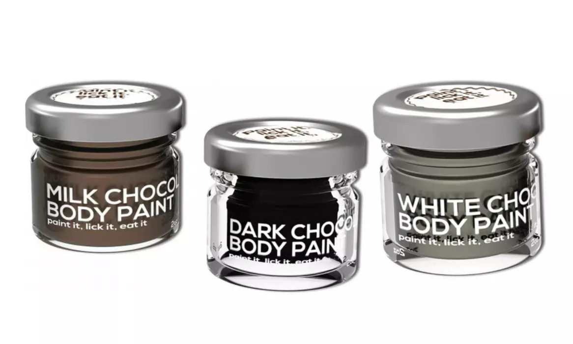 Chocolate Lovers Edible Body Paint Set (3-Piece) - Second Medium