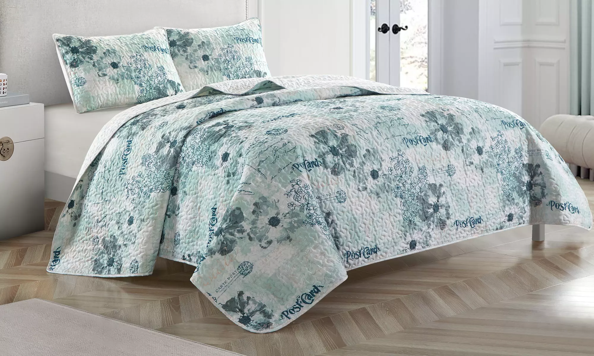 Idea Nuova Printed Reversible Quilt Set (2- or 3-Piece) - Image 6