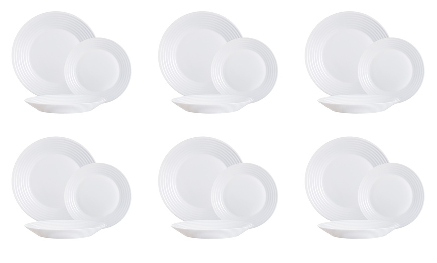 Image 8: Luminarc Harena 18- or 19-Piece Dinnerware Collection