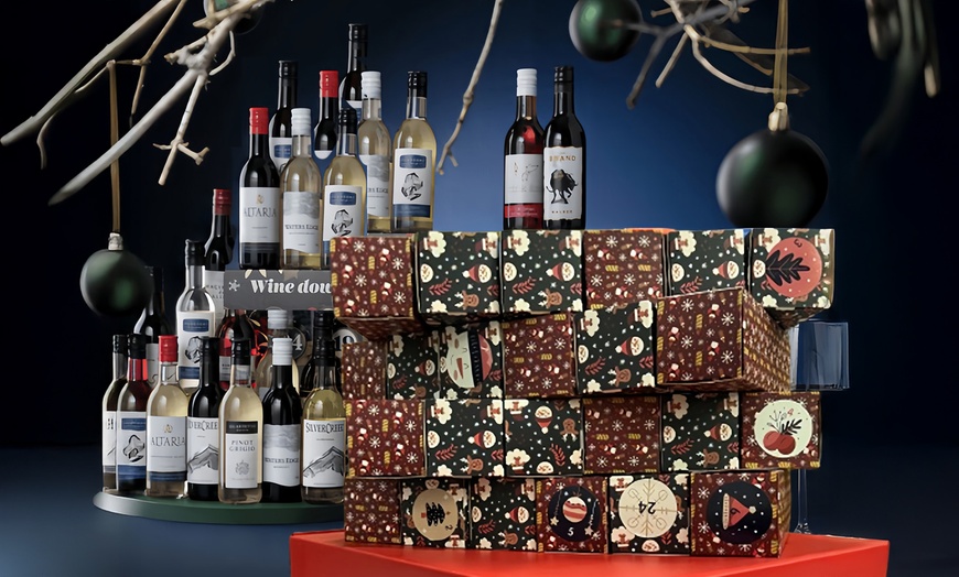 Image 1: 12- or 24-Day Wine Advent Calendar 