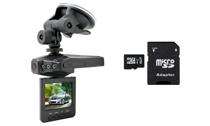 Image 2: Micro DVR Dashcam with Optional 16GB SD Card