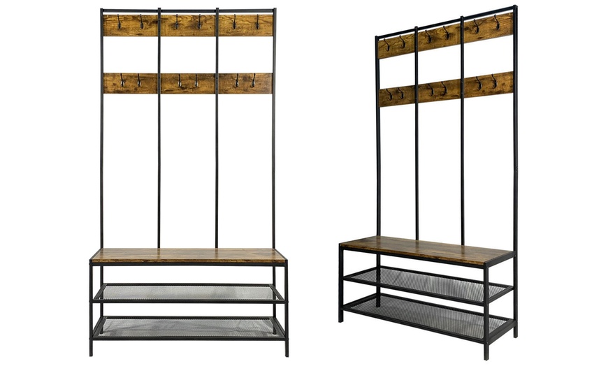 Image 4: Industrial Style Storage Bench