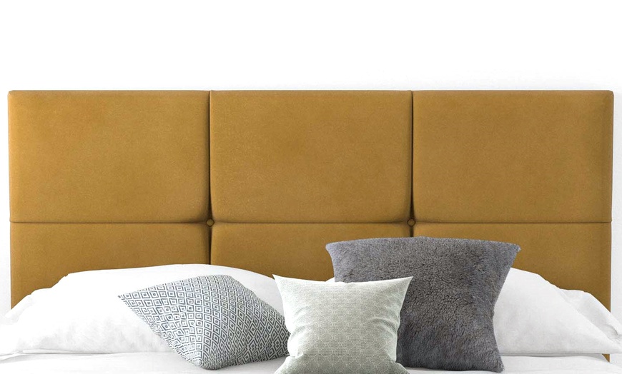 Image 4: Plush Velvet Headboard