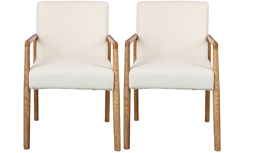 Image 13: Set di 2 poltrone in legno massello Doosense