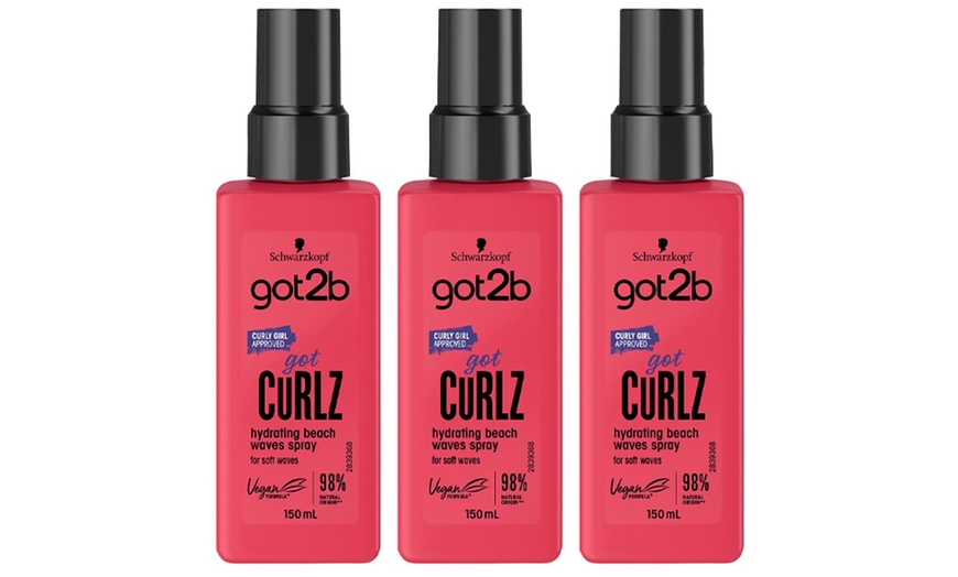 Image 3: Schwarzkopf Got2b Got Curlz Hydrating Beach Curly Waves Hair Spray