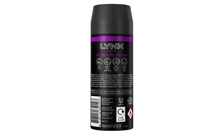 Image 14: Six-Pack of Lynx 150ml or 200ml Deodorant Body Sprays