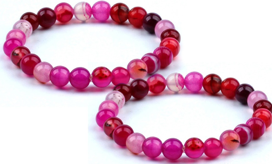 Image 6: Pink Agate Bracelet