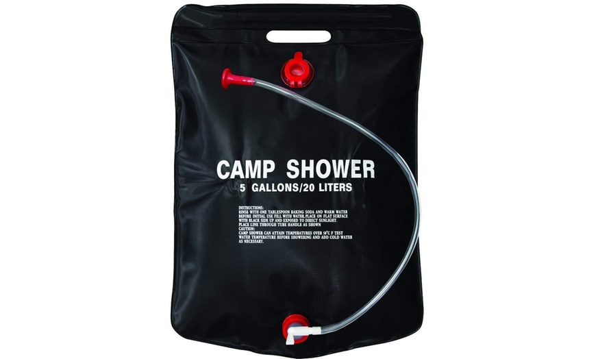 Image 2: Milestone Solar-Heated 20L Camping Shower