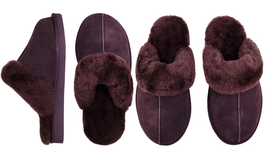 Image 4: Women's Sheepskin-Lined Slippers