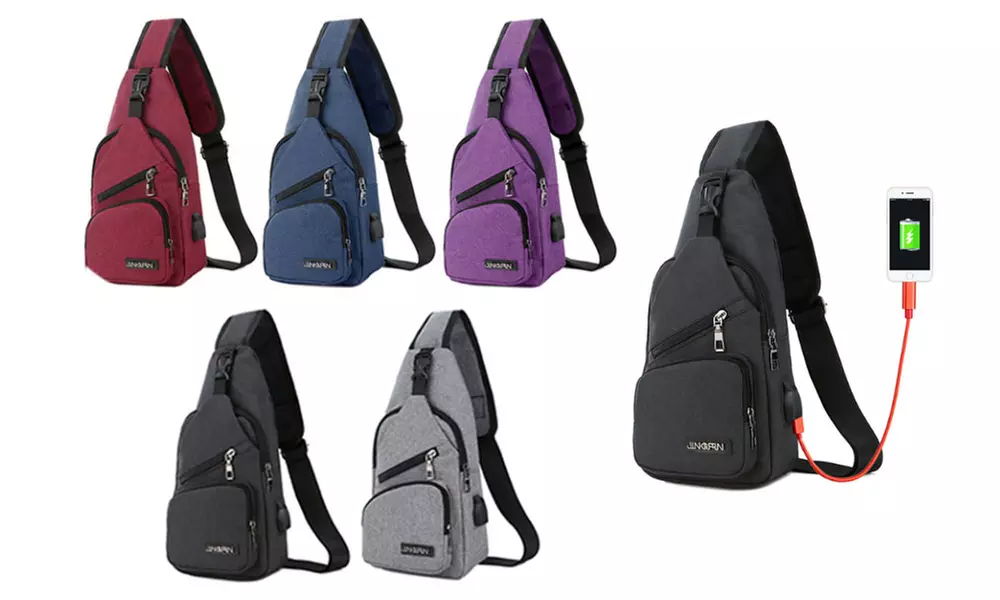 Sac en bandoulière avec port USB