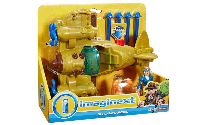 Image 9: Imaginext Bi-Plane Bomber