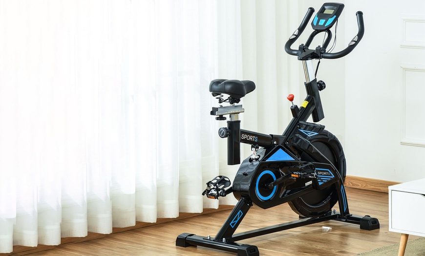 Image 11: HomCom Exercise Bike