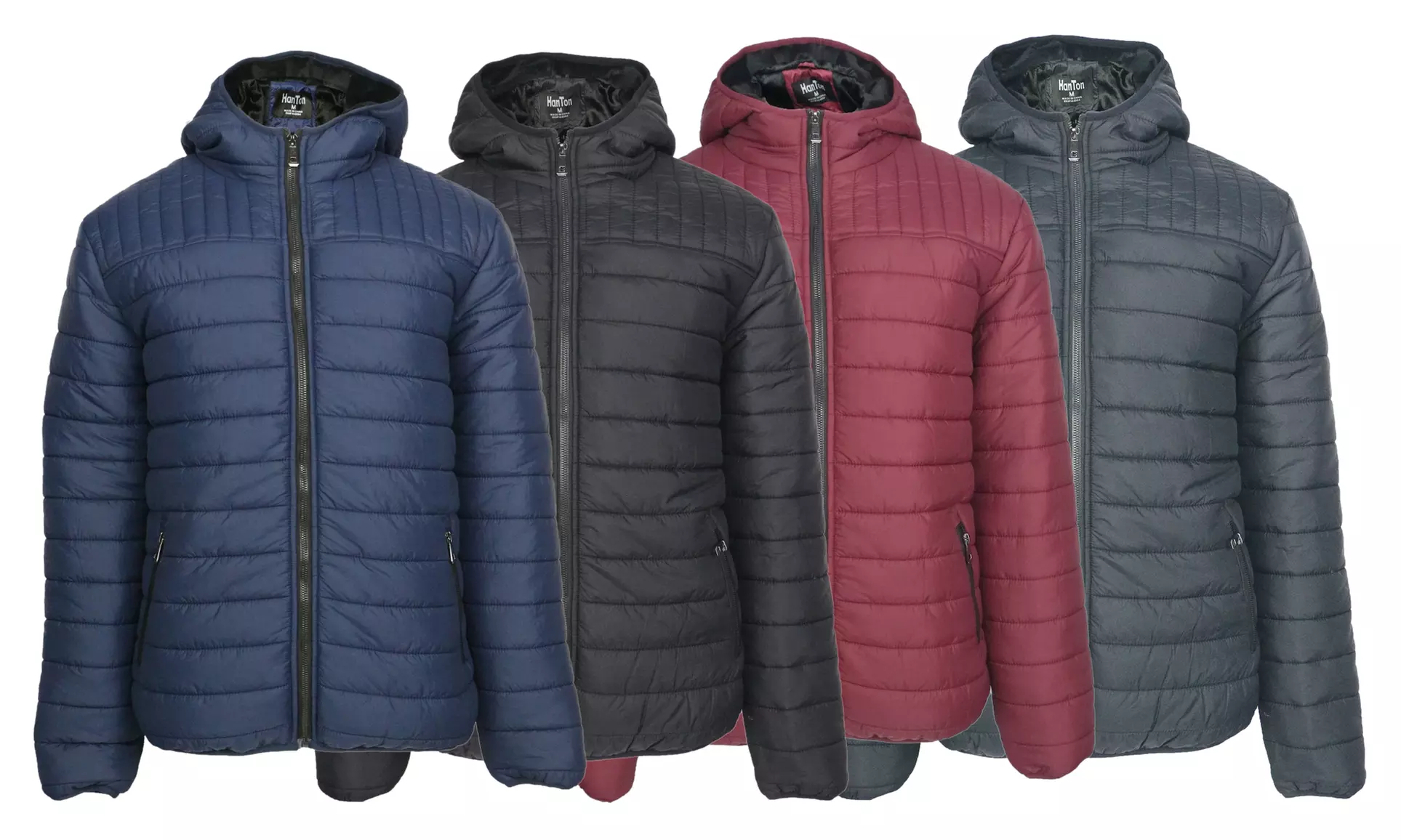 LeeHanTon Men's Quilted Full-Zip Packable Down Jacket (S-2XL) - Primary Image