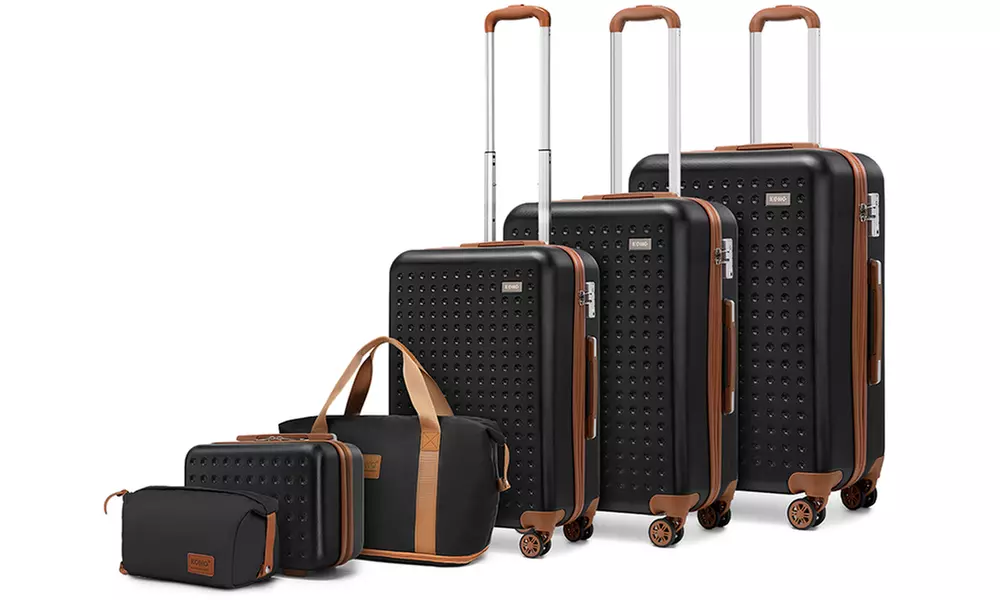 Reisekoffer bzw. Reisekoffer-Set mit Reisetasche und Kulturbeutel