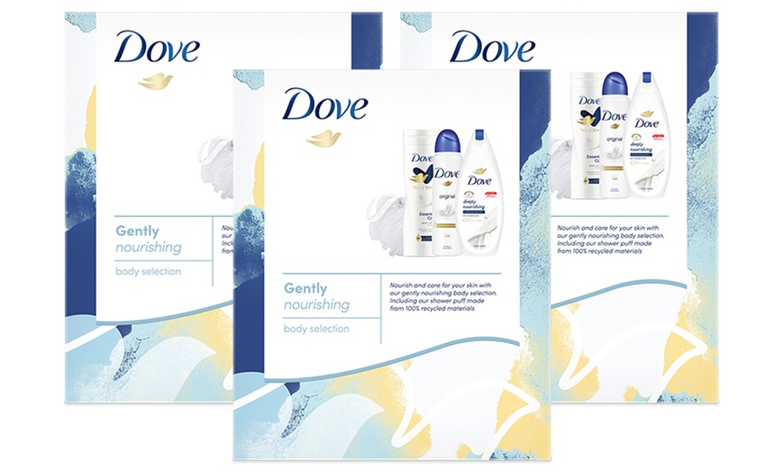 Image 6: Dove Gently Nourishing Body Selection Three-Piece Gift Set