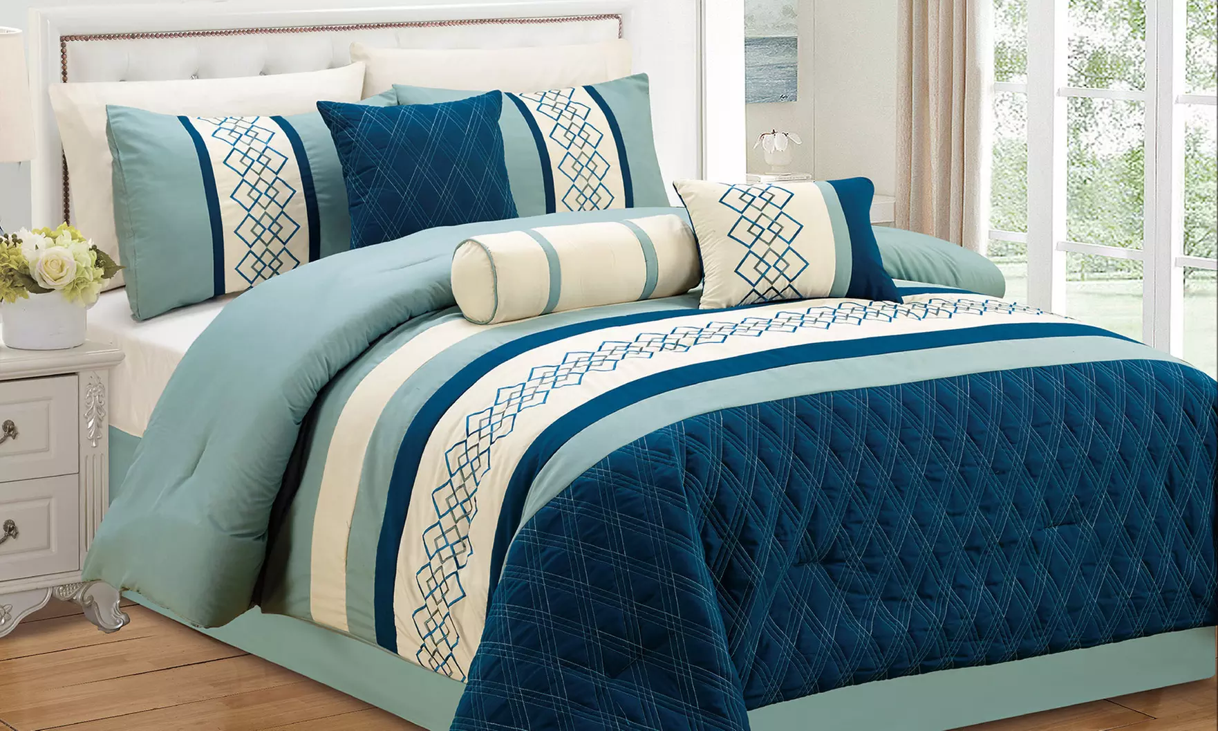 Embroidered Comforter Set (7-Piece) - Primary Image