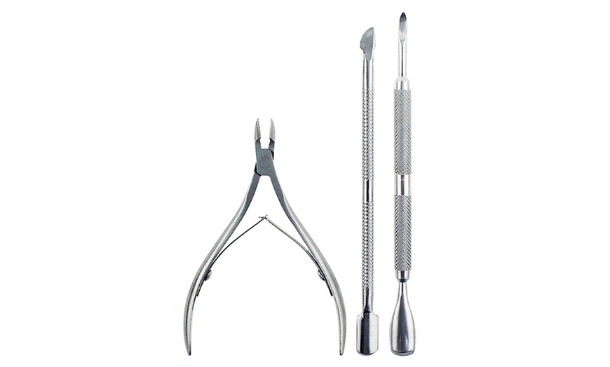 Image 1: Three-Piece Cuticle Nipper Set