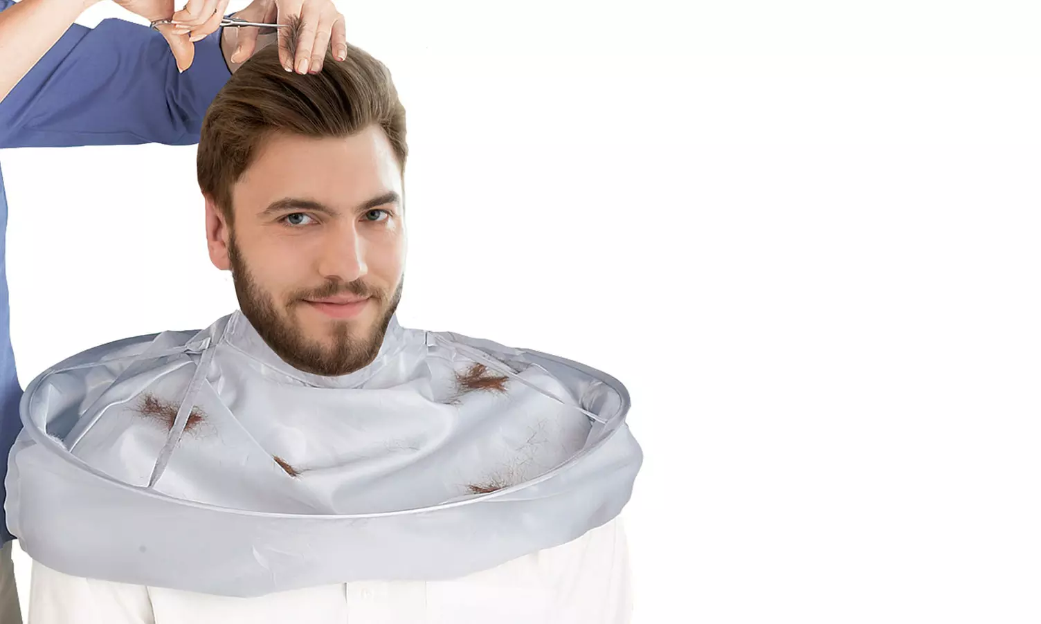 No-Mess Protective Haircut Apron - Primary Image