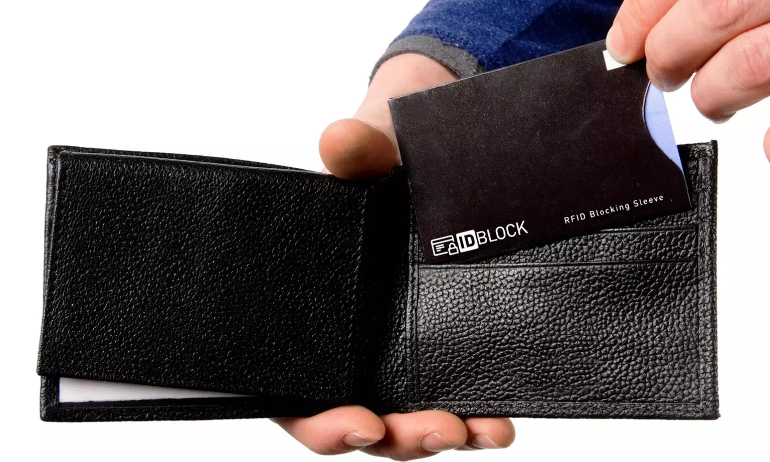 RFID Identity Theft Protection Sleeves for Credit Cards or Passports (5- or 10-Pack) - Primary Image