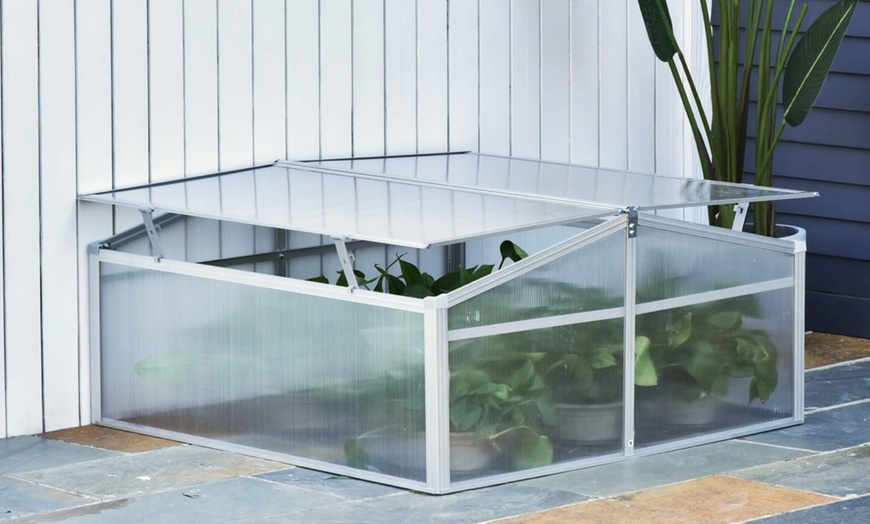 Image 16: Outsunny Small Greenhouse