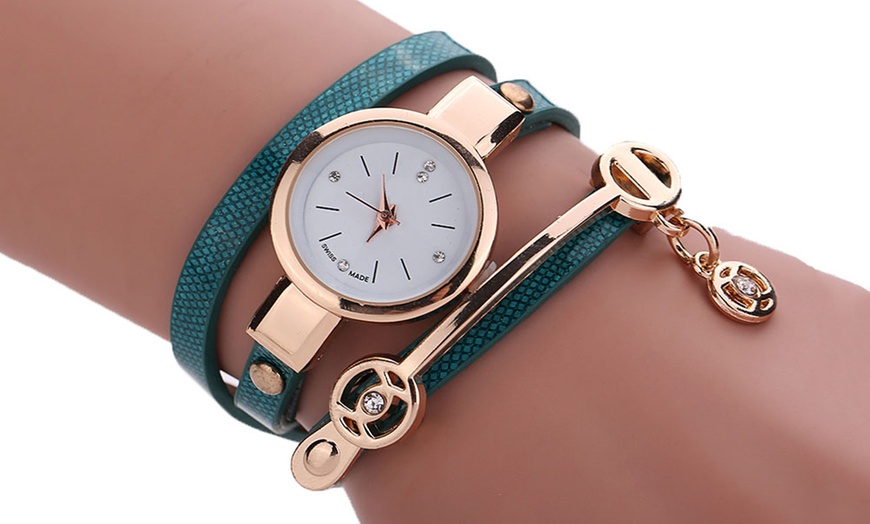 Image 8: Snake Strap Wrap Watch