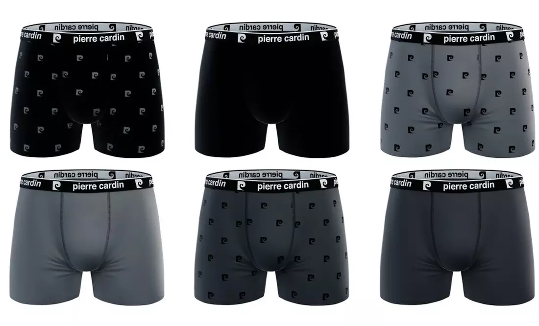 Lot de 6 boxers homme Class Pierre Cardin, taille au choix - Second Medium