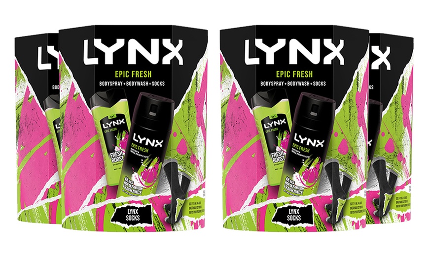 Image 5: Lynx Epic Fresh Body Wash and Body Spray Gift Set with a Pair of Socks