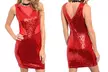 Women's Juniors' Sparkly Holiday Dresses - Second Medium