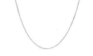 Solid Sterling Silver Box Chain Necklaces