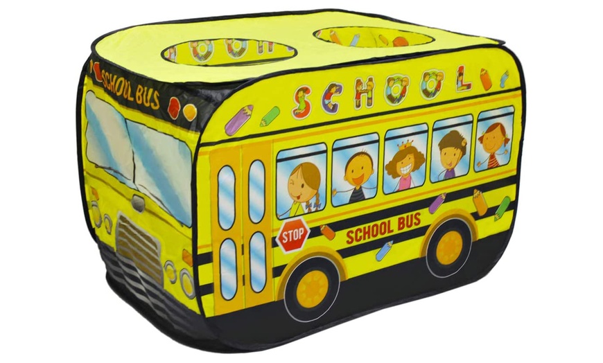 Image 1: School Bus Foldable Play Tent