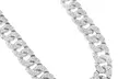 Men's .925 Sterling Silver 12mm CZ Iced Out Miami Cuban Chain Necklace - Second Medium