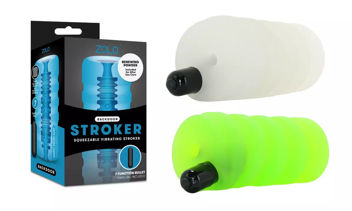 Zolo Squeezable Vibrating Strokers - Primary Image