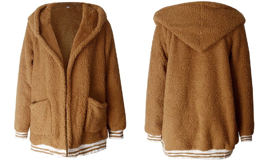 Image 4: Teddy Fleece Cardigan