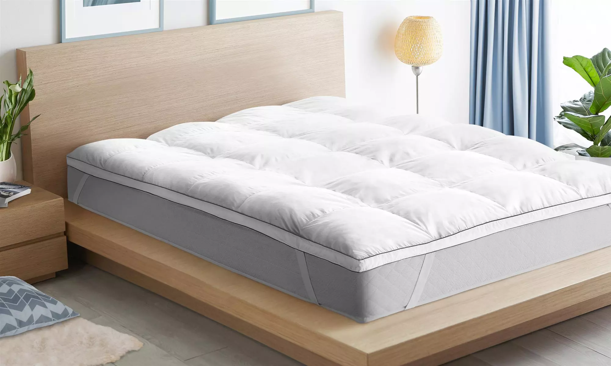 Surmatelas 2 en 1 mixte plumes d'oie et mémoire de forme - Primary Image