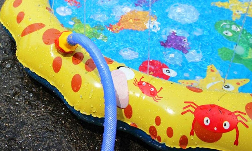 Image 3: Alfombra de juegos para niños con fuente de agua