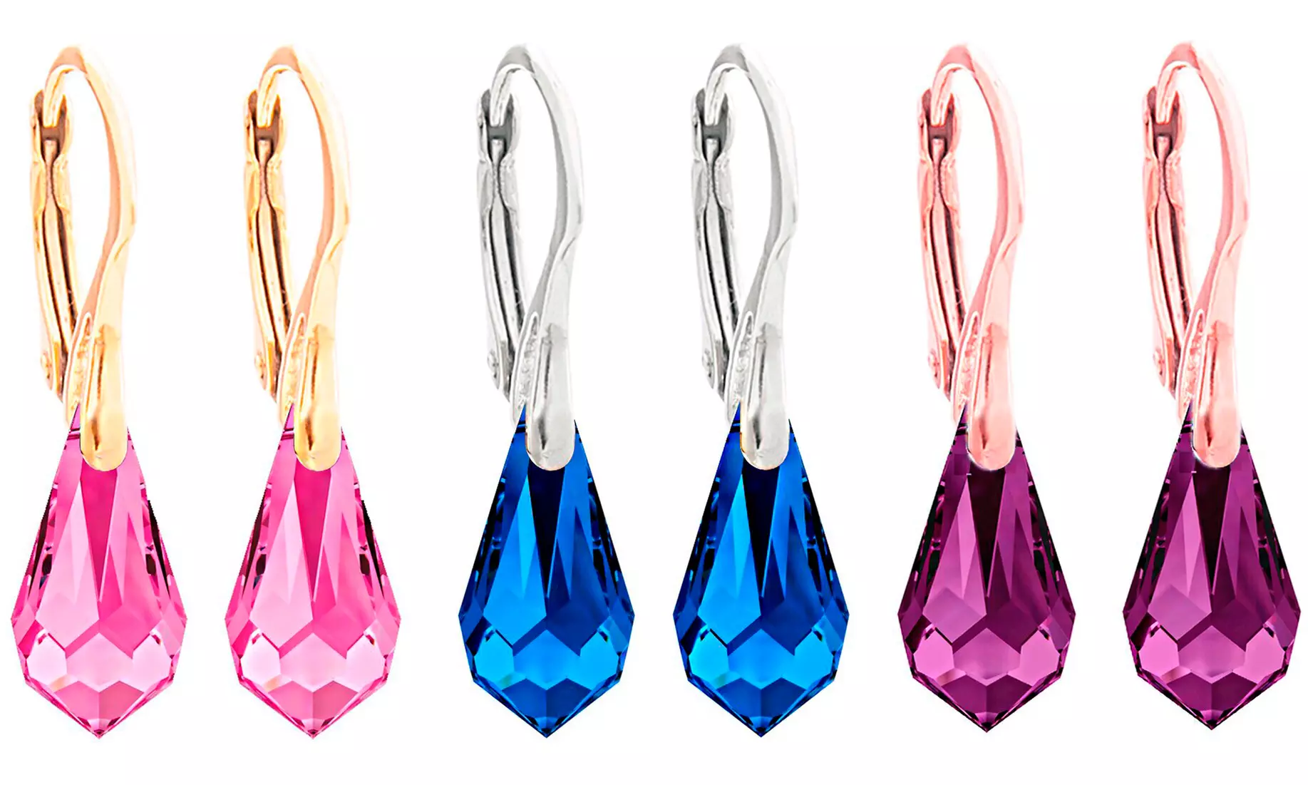 Boucles d'oreilles ornées de cristaux Swarovski® de la marque Ah! Jewellery - Primary Image