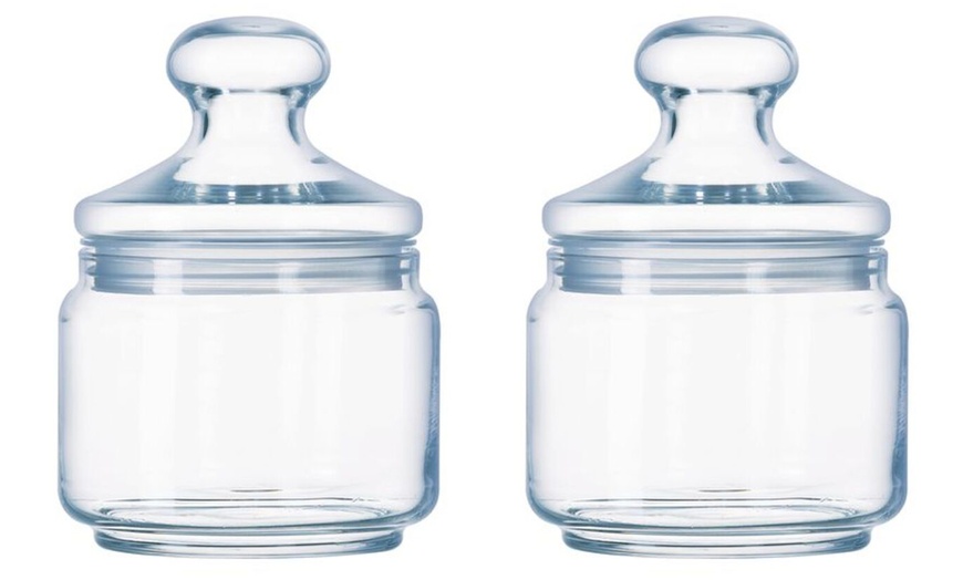 Image 3: Luminarc Glass Storage Jar Set