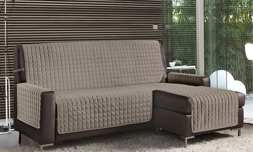 Housse de canapé réversible et anti-tache