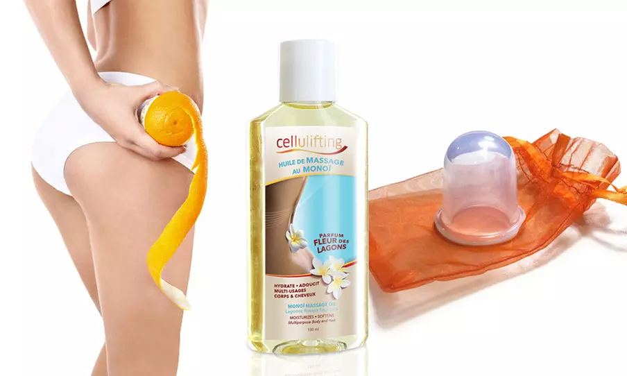 1 ou 2 ventouses anti-peau d’orange avec son huile - Primary Image