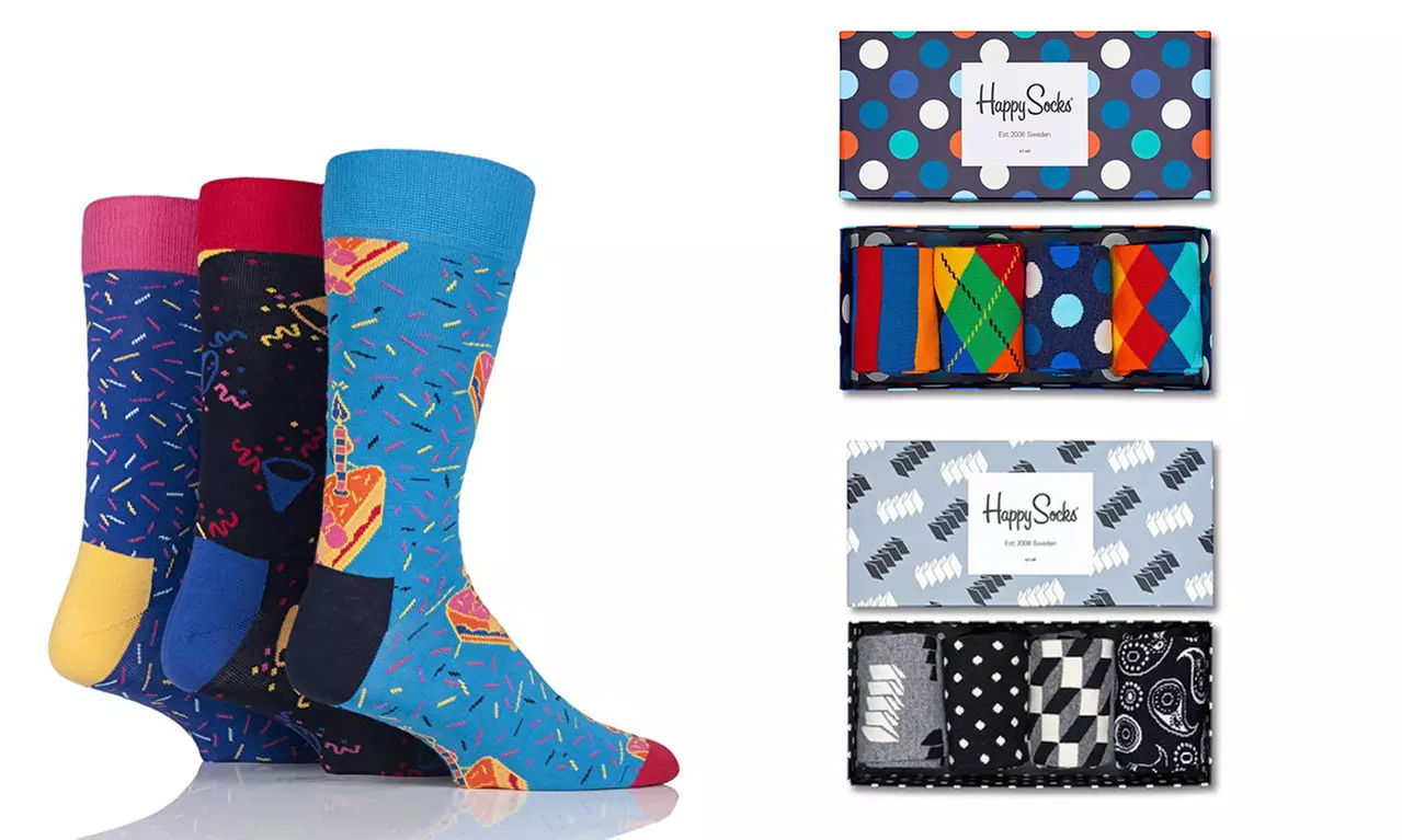 Chaussettes pour femmes dans une boîte cadeau, Happy Socks - Primary Image